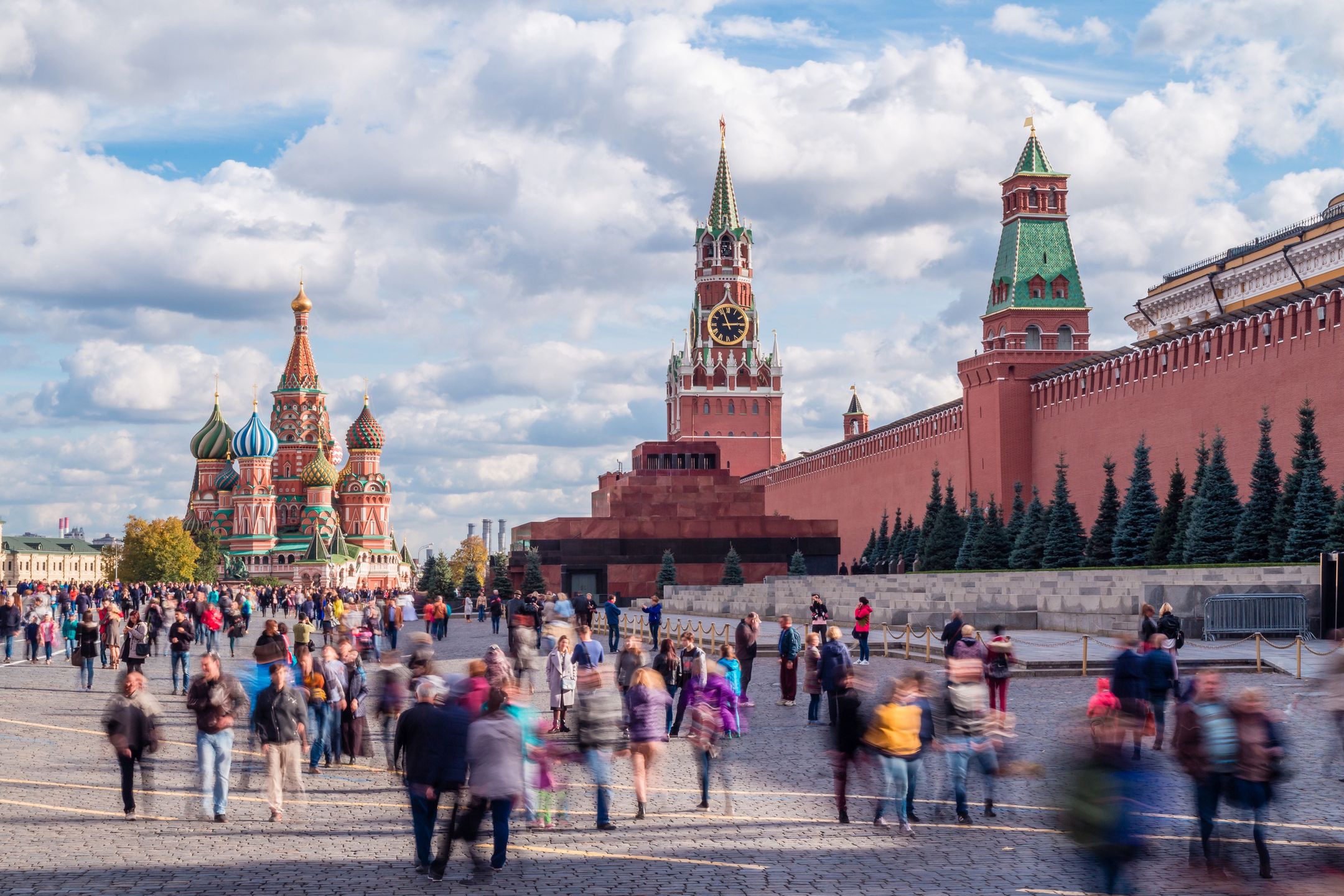 moskwa, rosja, kreml, plac czerwony