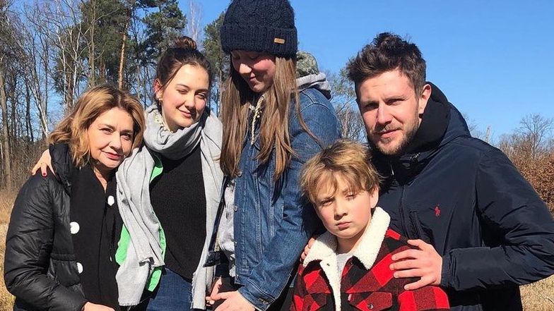 Małgorzata Ostrowska-Królikowska z dziećmi