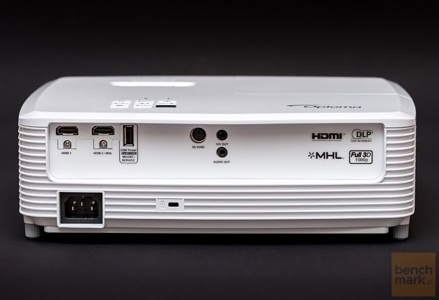 Optoma HD27 widok z tyłu