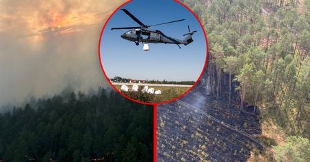 Dalej gaszą pożar na Roztoczu. Tak wygląda walka z żywiołem