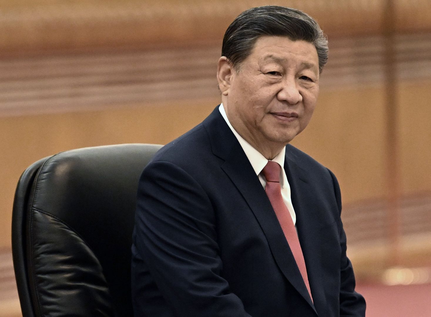 BEIJING , CHINA - JANUARY 12 : Prime Minister Alexander De Croo visits the People's Republic of China from 10 to 13 January 2024 (Day 2) 
- Meeting with Chinese President Xi Jinping on January 12, 2024 in Beijing , China, 12/01/2024 ( Photo by Didier Lebrun / Photonews via Getty Images)