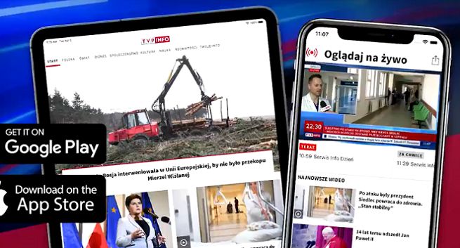 TVP udostępnia aplikacje mobilne TVP Info i TVP VOD, zastąpią TVP.pl
