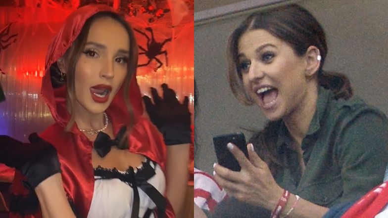 Anna Lewandowska zachwyca się przebraną za Czerwonego Kapturka Mariną Łuczenko