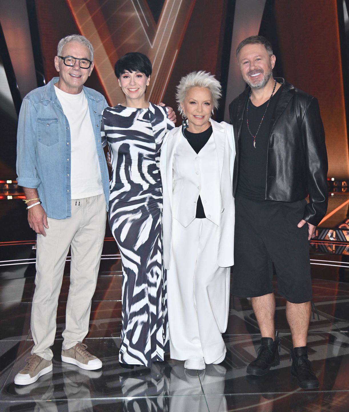 Robert Janowski, Tatiana Okupnik, Małgorzata Ostrowska i Piasek