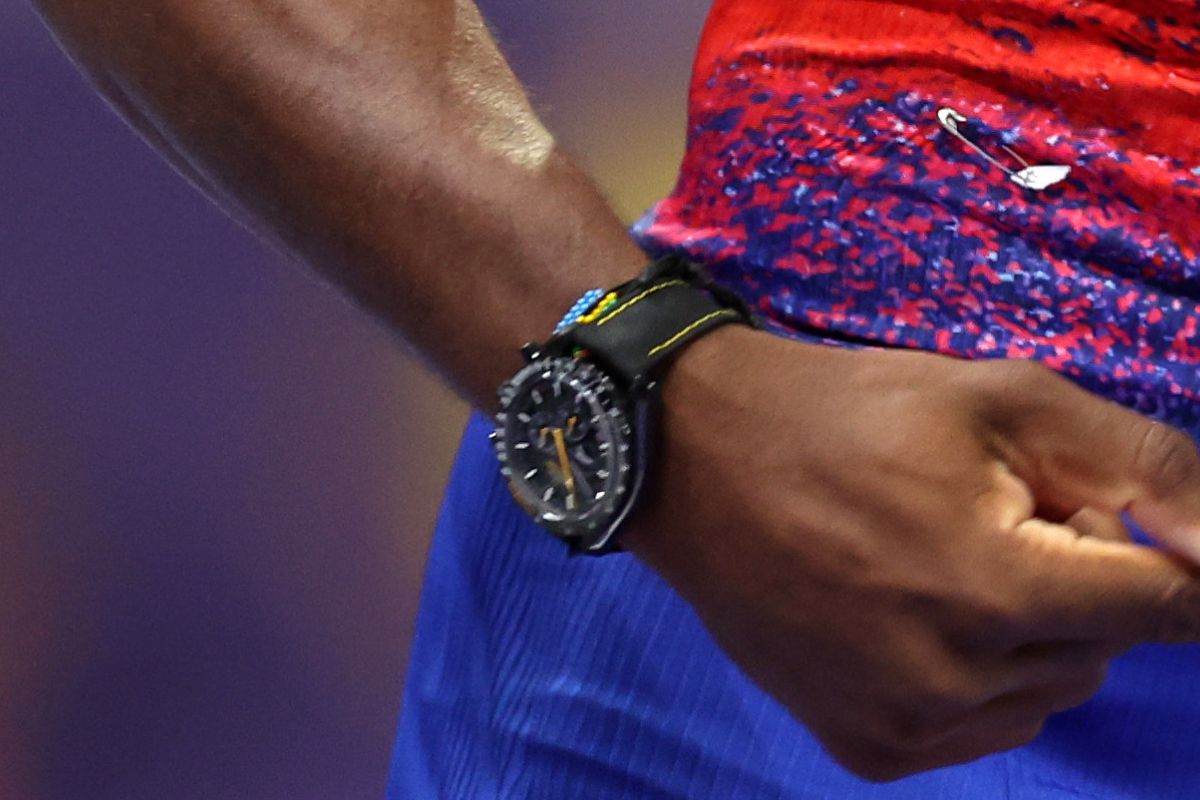 Noah Lyles's watch