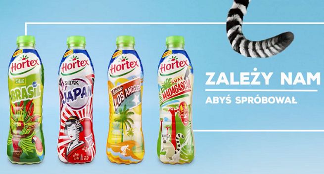 Napoje Hortex reklamowane młodzieżowo bez Matki Natury (wideo)