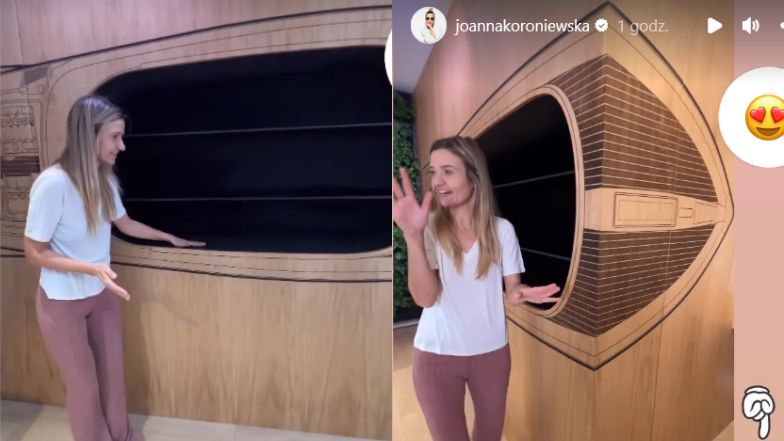 Joanna Koroniewska i Maciej Dowbor prezentują spersonalizowaną szafę w nowym mieszkaniu