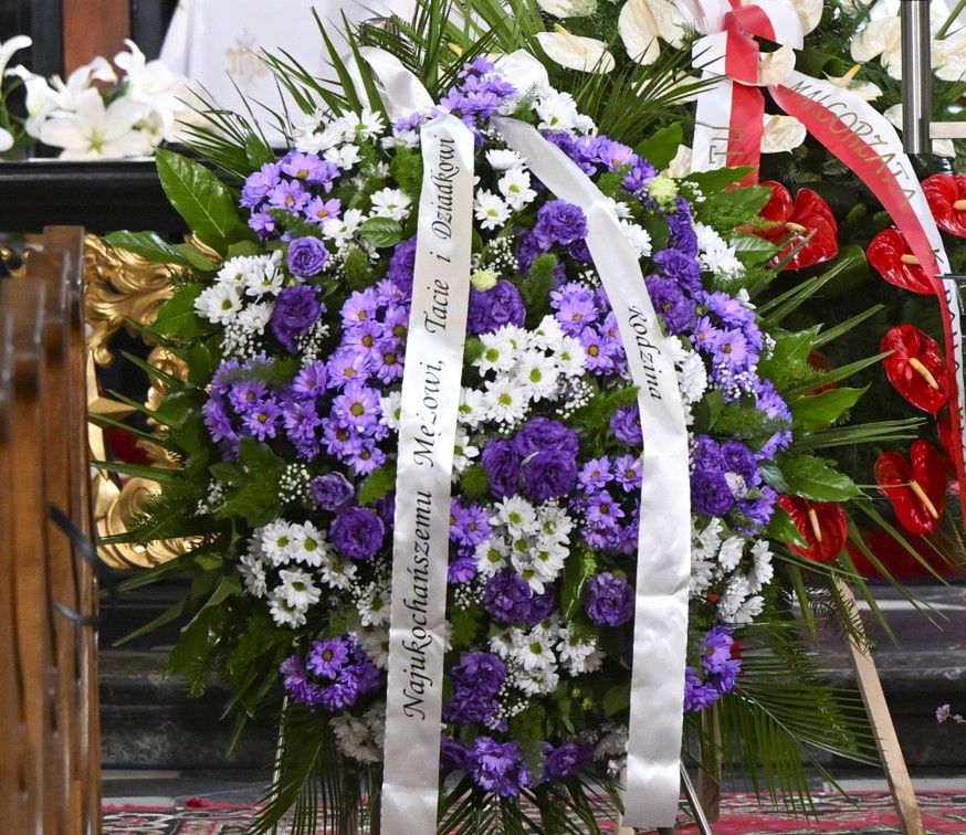 Wieniec złożony przez rodzinę Jerzego Stuhra