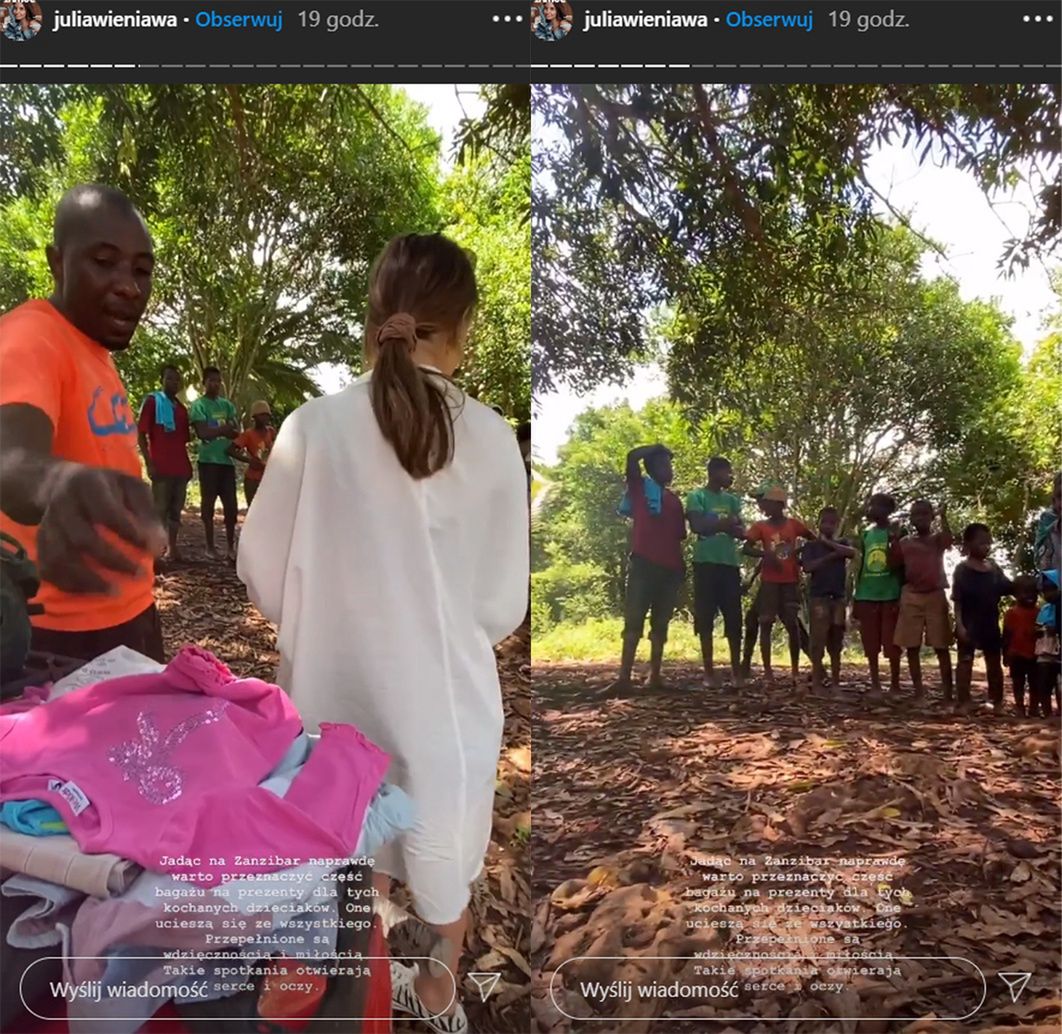 Julia Wieniawa w afrykańskiej wiosce