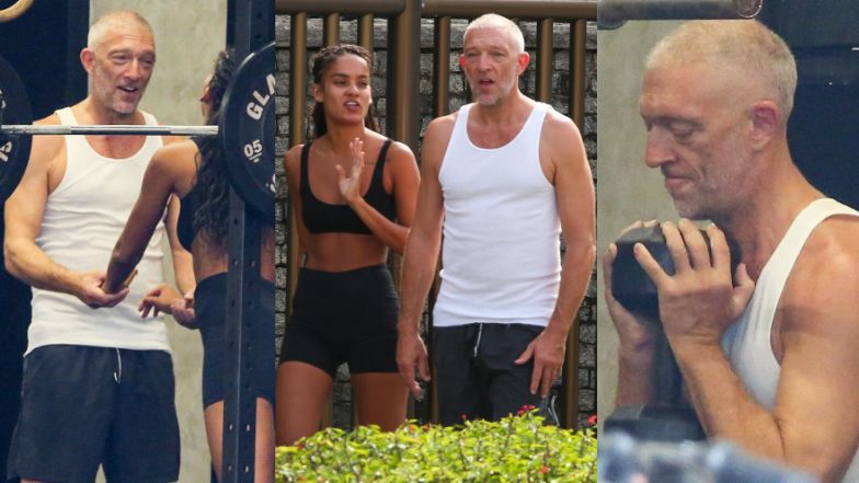 56-letni Vincent Cassel wylewa siódme poty na siłowni, flirtując z MŁODSZĄ o 29 lat modelką (ZDJĘCIA)