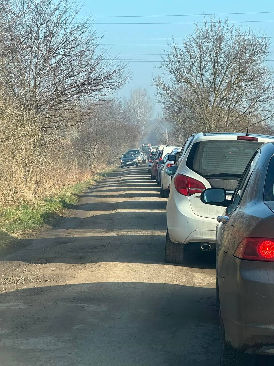 Poranny korek na ul. Tęczowej w Lublinie