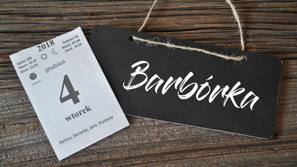 Barbórka - święto górników wypada co roku 4 grudnia