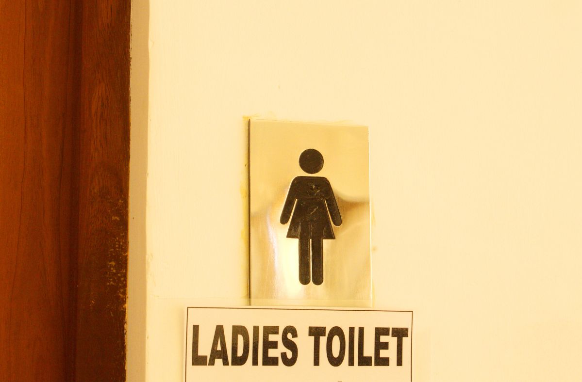 A man in women's restroom sparks debate on social media