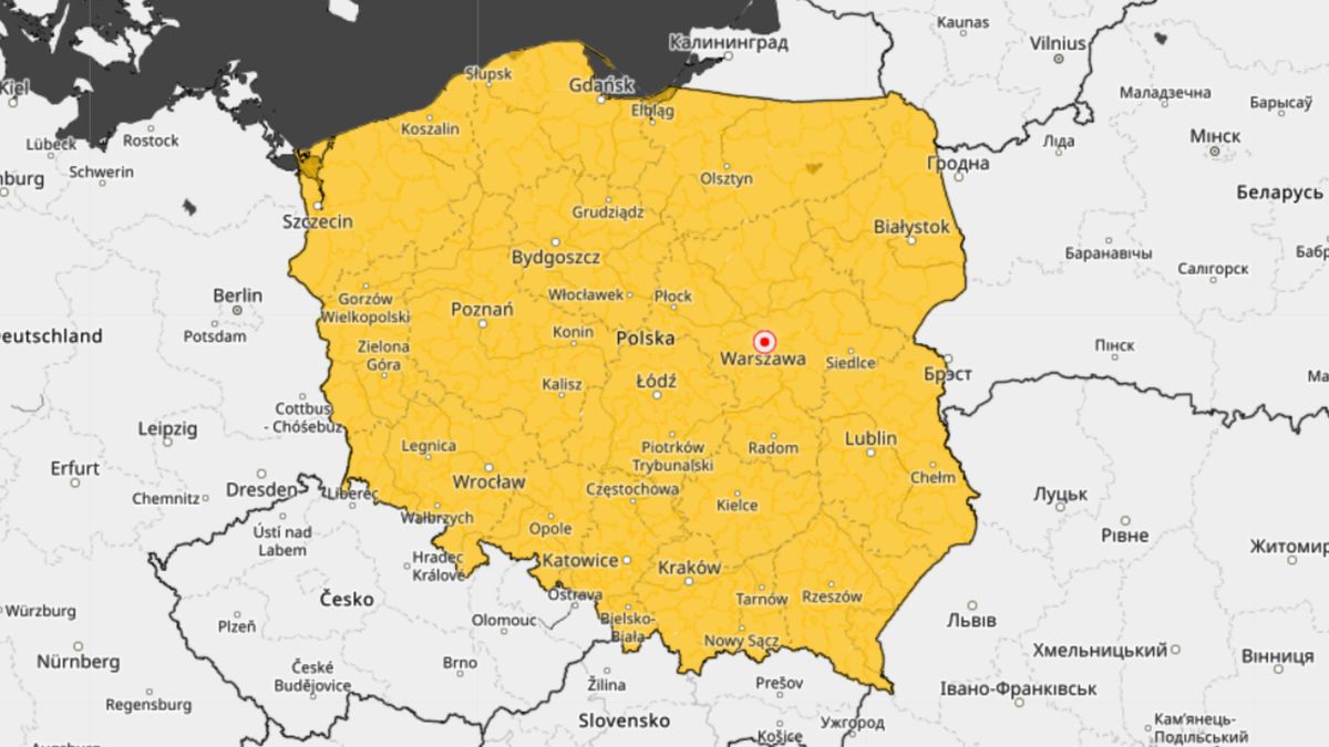 Ostrzeżenia IMGW dla całej Polski