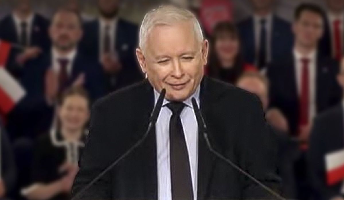 Jarosław Kaczyński na konwencji w Krakowie