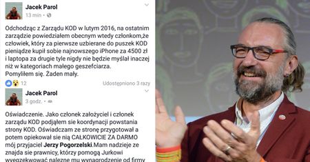 Były działacz KOD o Kijowskim: "Za pierwsze uzbierane do puszek KOD pieniądze kupił sobie najnowszego iPhone za 4500 zł"