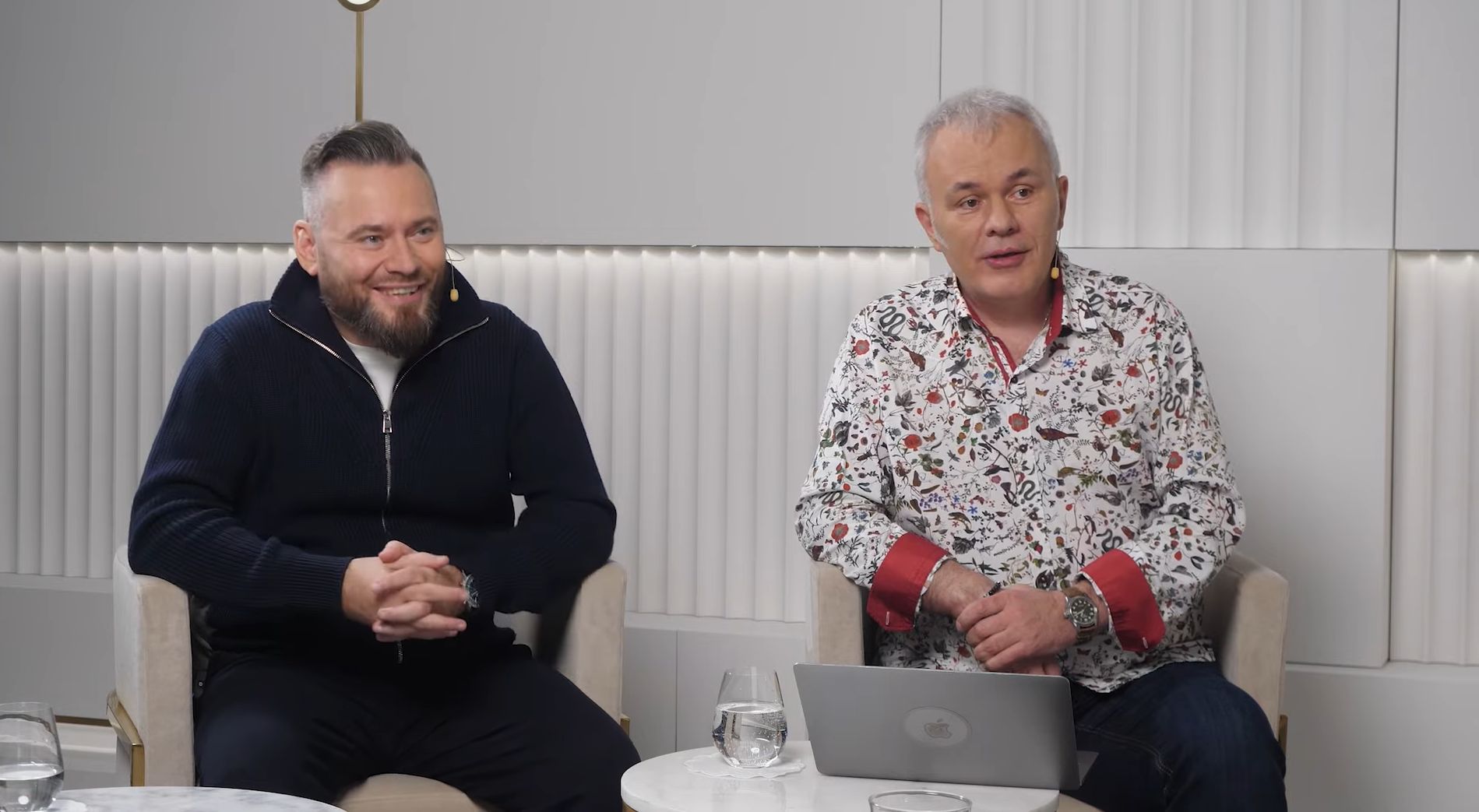 Krzysztof Stanowski i Robert Mazurek podczas rozmowy z Andrzejem Dudą