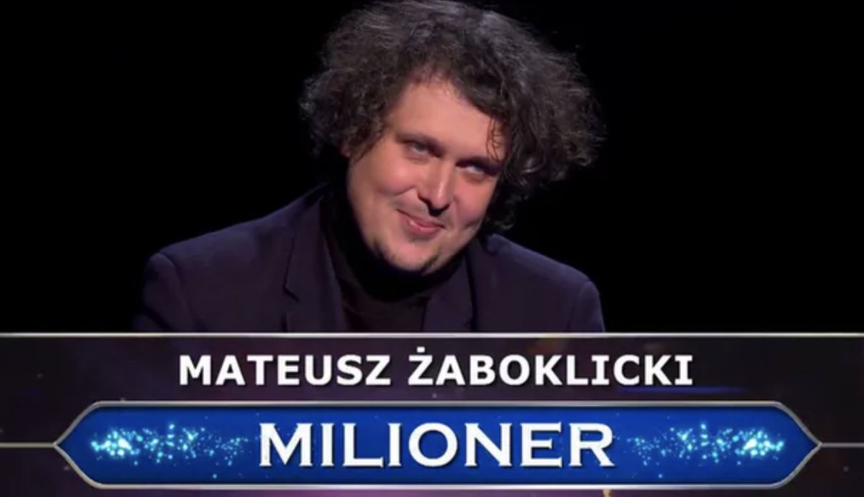 Mateusz Żaboklicki - "Milionerzy"