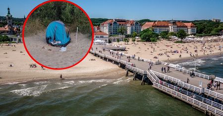 Wideo z Sopotu. Plażowicze chwycili za telefony