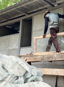 Eco-Creativity. A researcher built a house out of used nappies