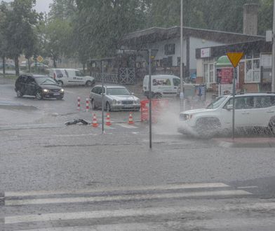 Zielona Góra pod wodą. Strażacy walczą ze skutkami ulewy