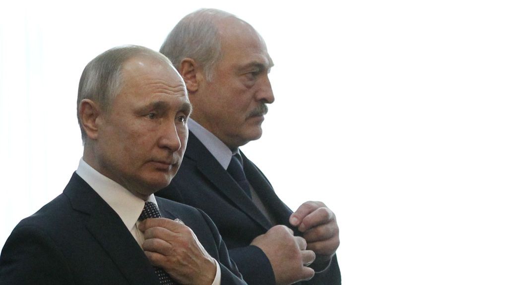 Władimir Putin i Alaksandr Łukaszenka 