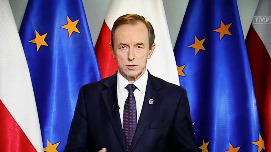 Tomasz Grodzki
Leszek Szyma�ski
g�osowanie, korespondencyjne, Marsza�ek, or�dzie, polityka, Senat, Senatu, Tomasz Grodzki, transmisja, wybory, wyst�pienie, covid-19, epidemia, epidemie i zarazy, SARS-CoV-19, wyst�pienie telewizyjne