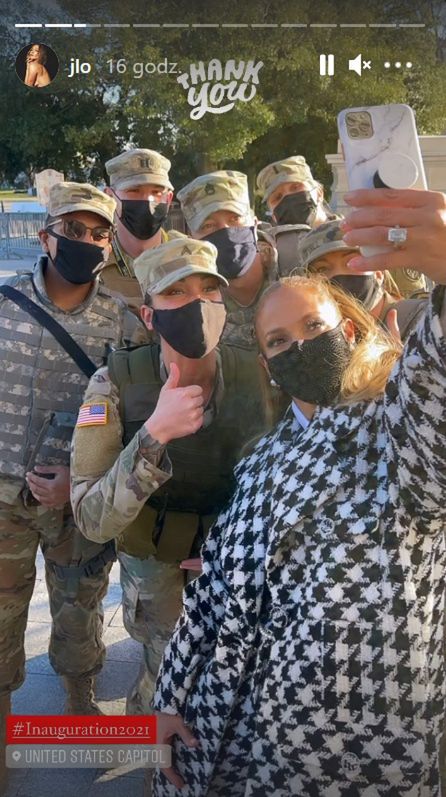 Jennifer Lopez na zaprzysiężeniu Joe Bidena