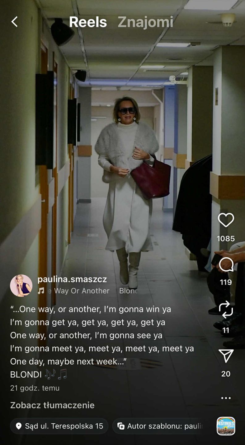 Paulina Smaszcz dodała post po rozprawie w sądzie