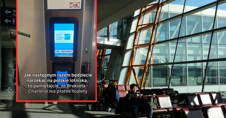 Toaleta za euro na lotnisku. Jest nagranie. "Modlin nie jest taki zły"