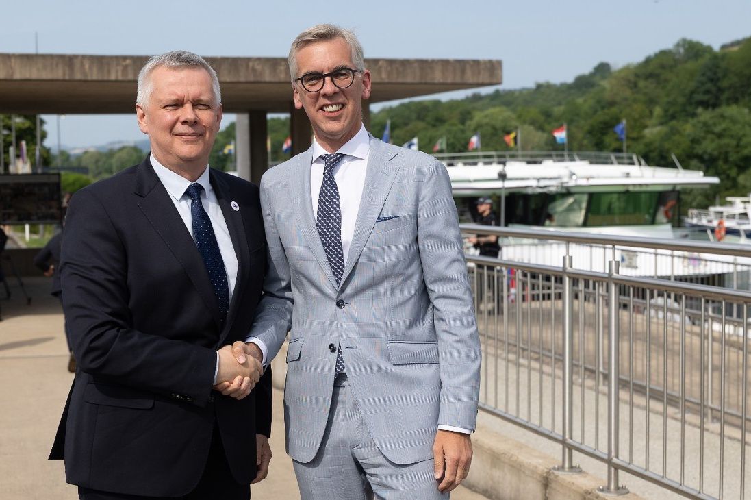 Tomasz Siemoniak i szef MSW Luksemburga Léon Gloden