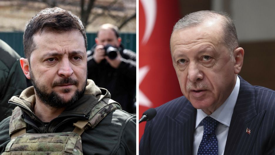 Wołodymyr Zełenski i Recep Erdogan