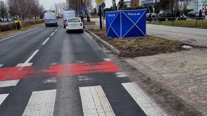 Potrącenie pieszej na al. Kompozytorów Polskich