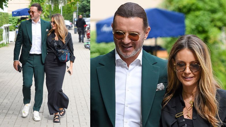 Małgorzata Rozenek całuje się z Radosławem Majdanem w butiku z biżuterią