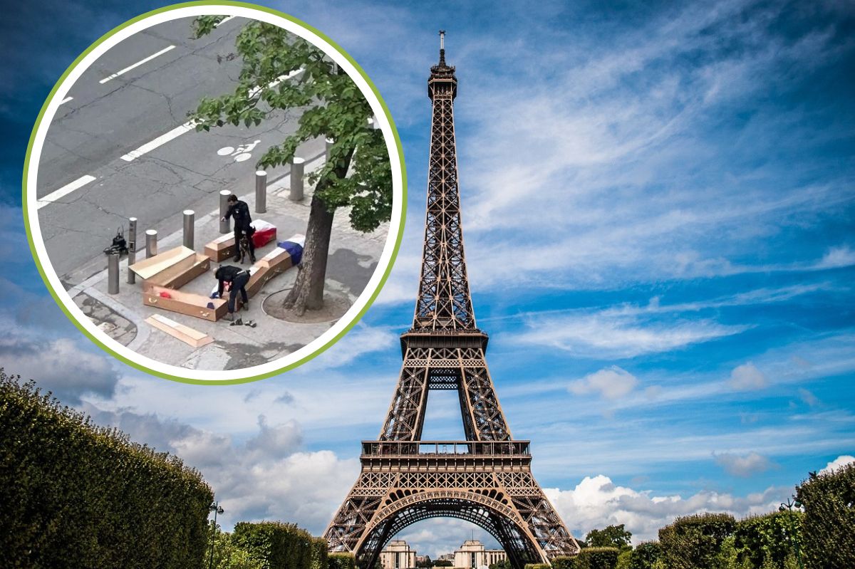 Coffins with message at Eiffel Tower spark international arrests