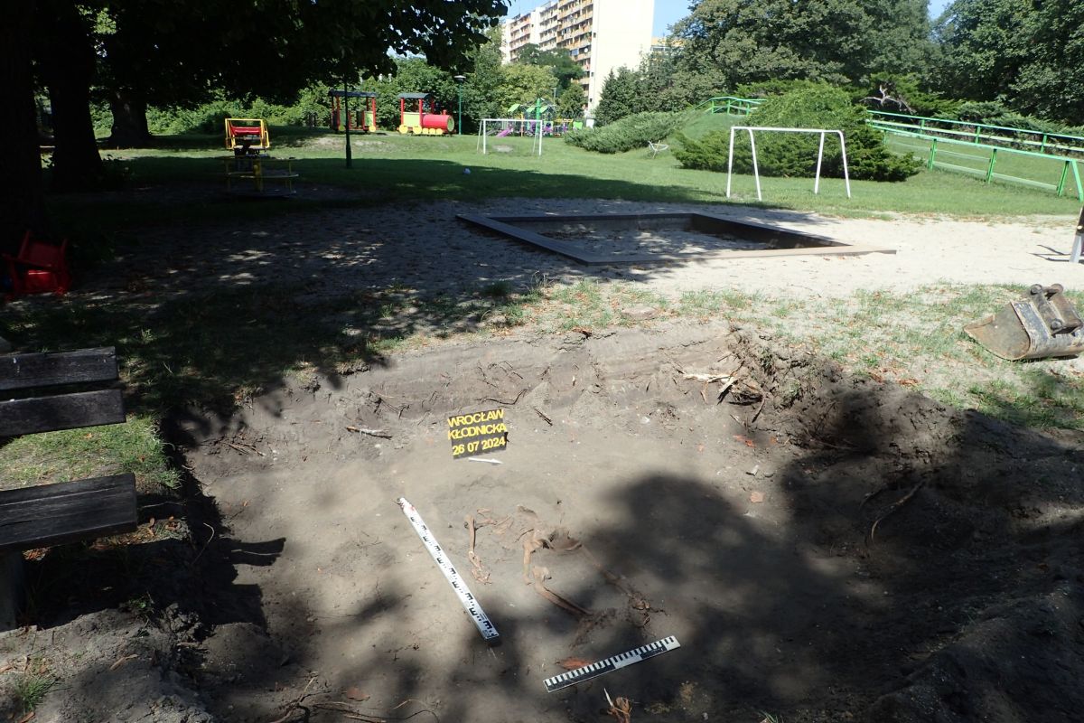 Ludzkie szczątki pod piaskownicą przedszkola we Wrocławiu. Zakończono ekshumację