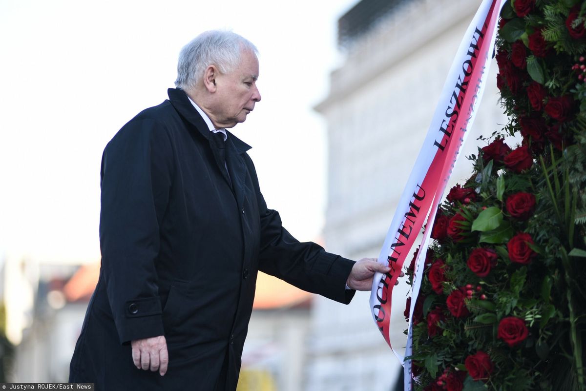 Katastrofa smoleńska. Jarosław Kaczyński podczas 10. rocznicy wypadku Tu-154M (zdj. arch.)