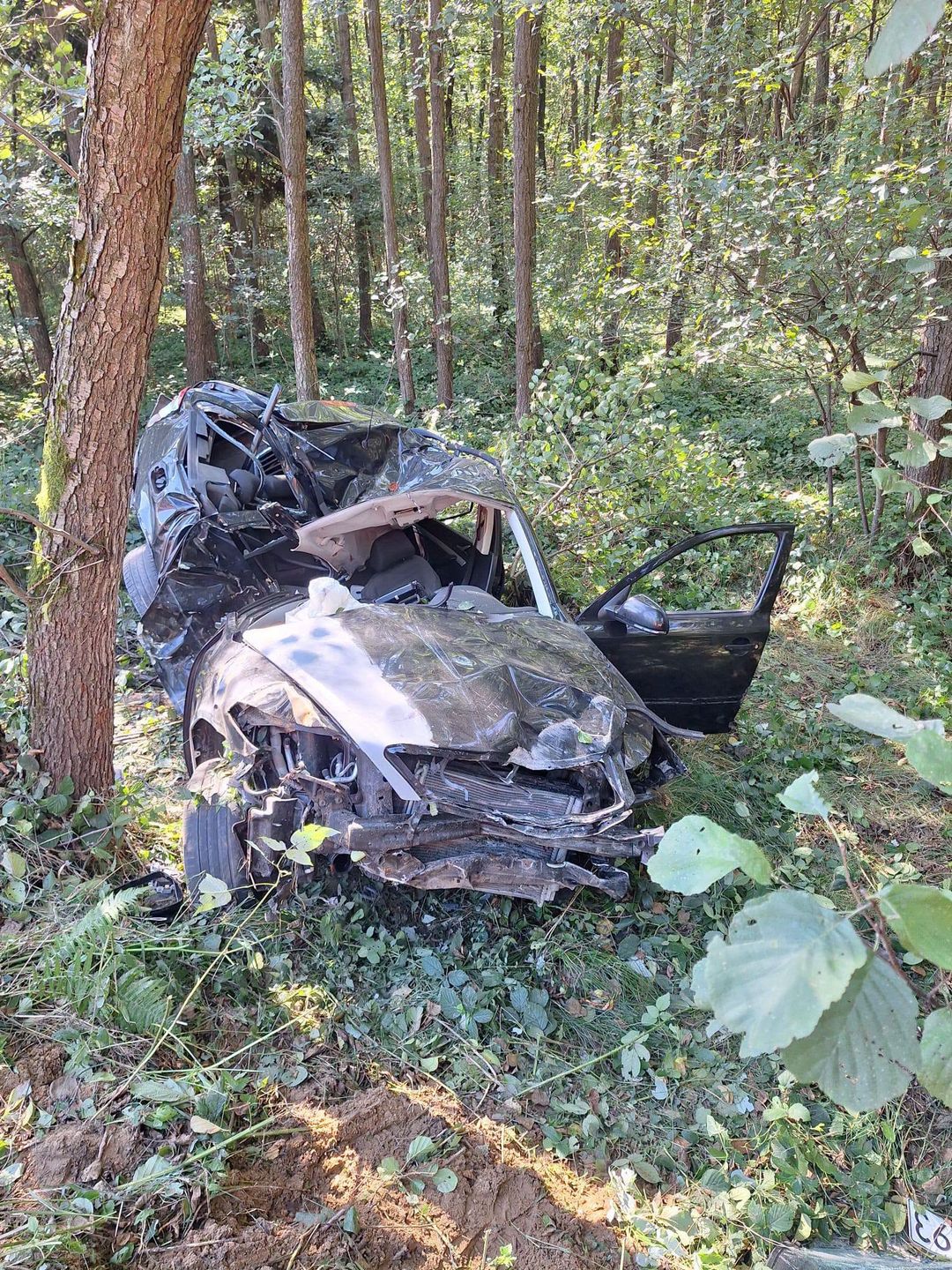 Wypadek drogowy ze skutkiem śmiertelnym.