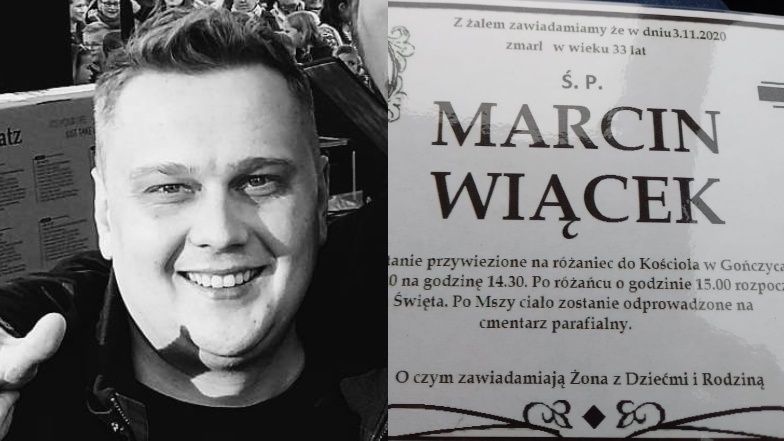 Marcin Wiącek nie żyje