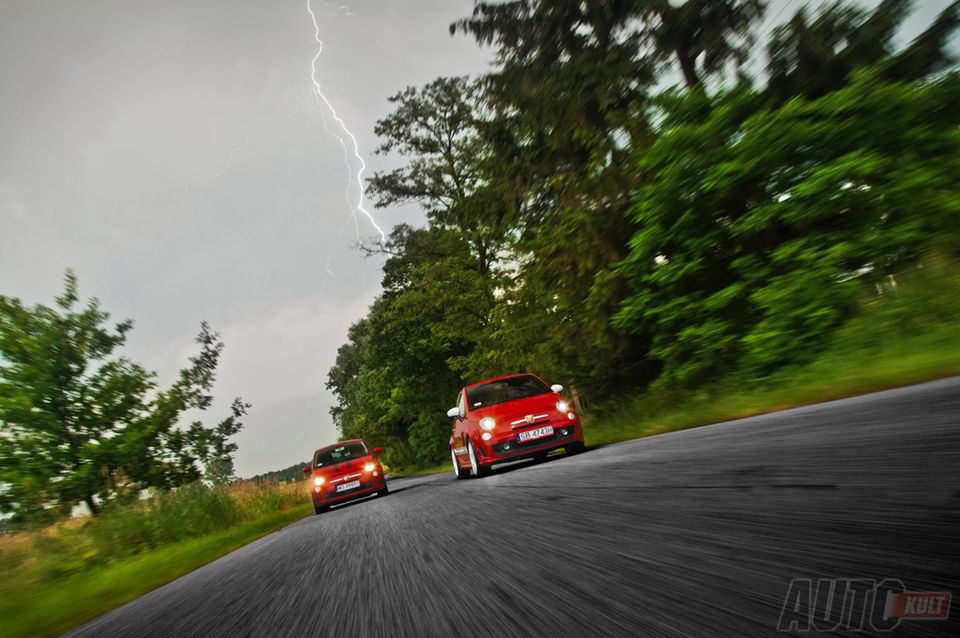 Abarth 500 esseesse & Fiat 500 1,2 Sport w trasie [test autokult.pl] 4