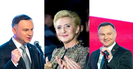Urocze miny Andrzeja i Agaty Dudów na noworocznym spotkaniu Rodziny Olimpijskiej (ZDJĘCIA)