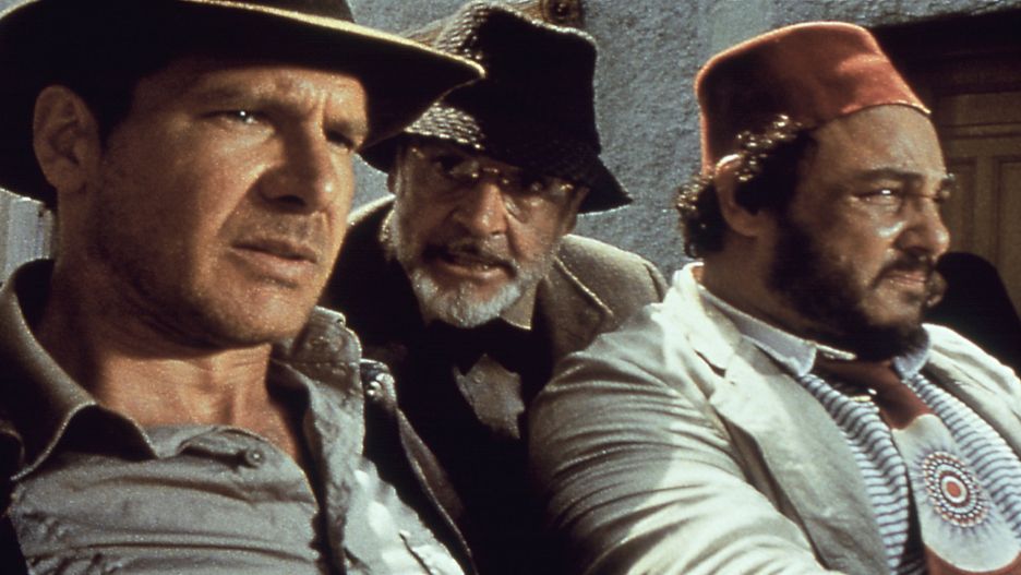 Harrison Ford, John Rhys-Davies, Sean Connery