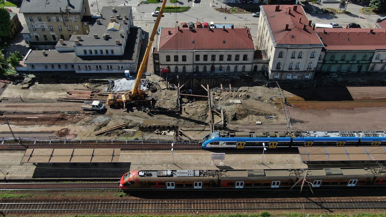 Czechowice-dziedzice. Przebudowa dworca kolejowego w Czechowicach Dziedzicach jest bardo zaawansowana.