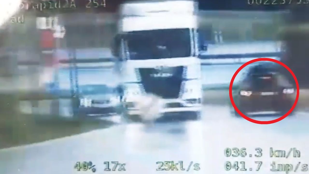 Pod prąd na A4. Policjanci nie mieli litości