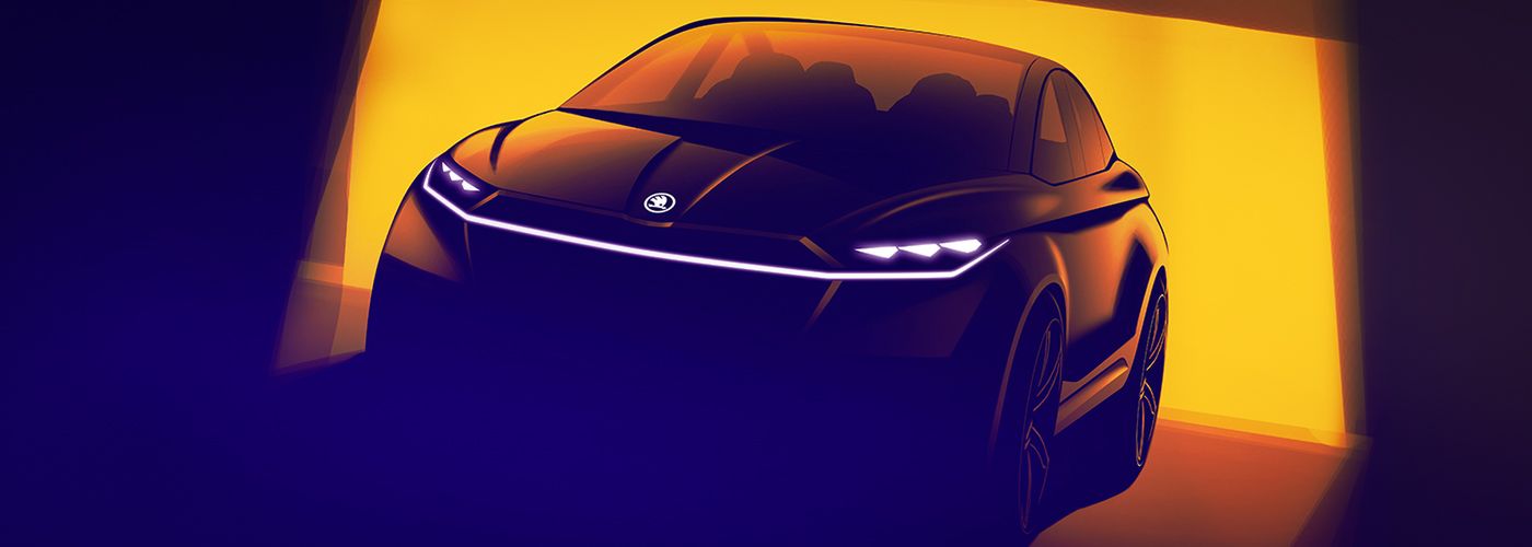 Skoda Vision iV na pierwszych szkicach (fot. Skoda)