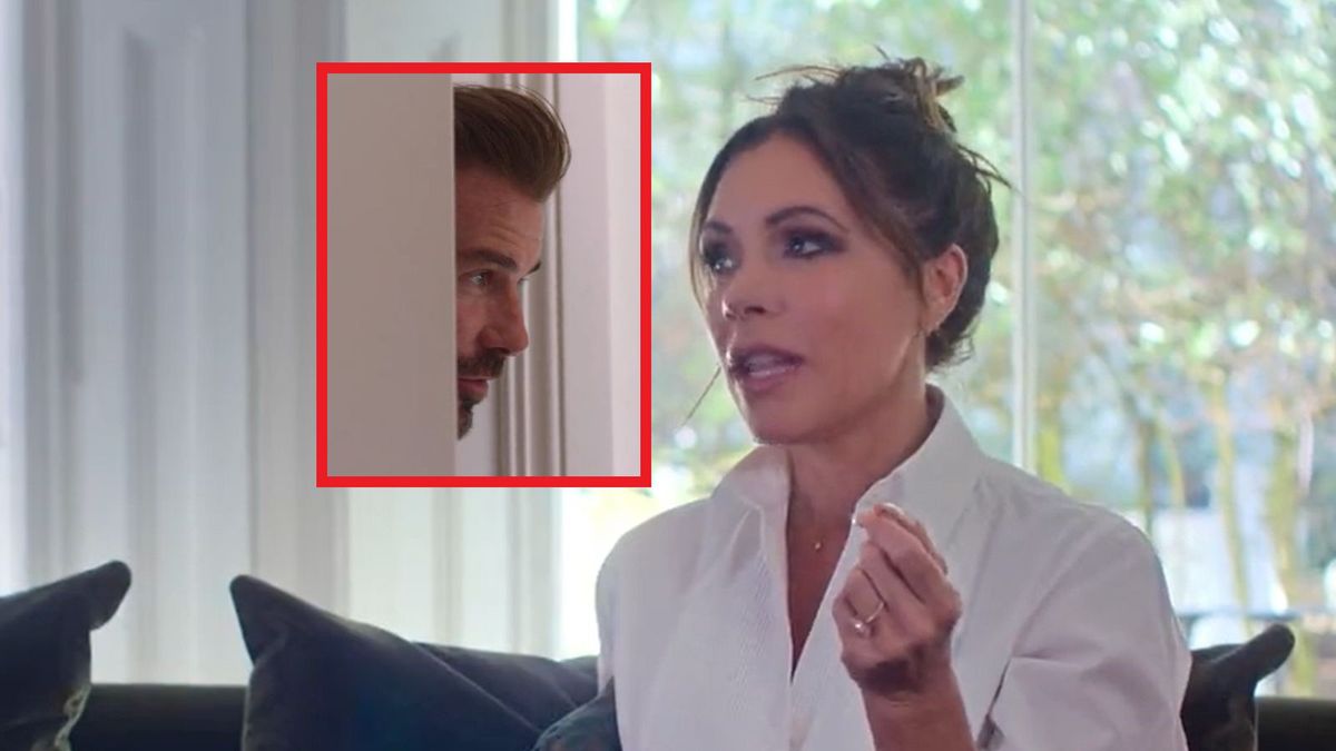 Na zdjęciu: Victoria Beckham, na małym zdjęciu: David Beckham