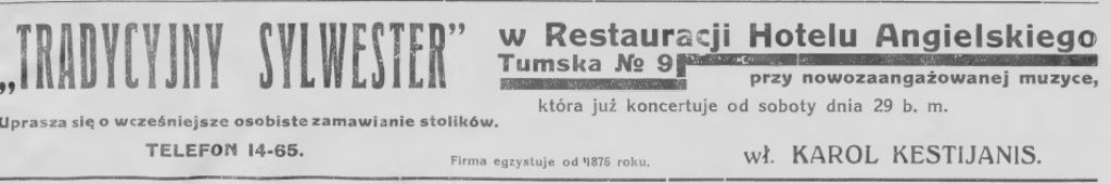 Pionier płockiej gastronomii 