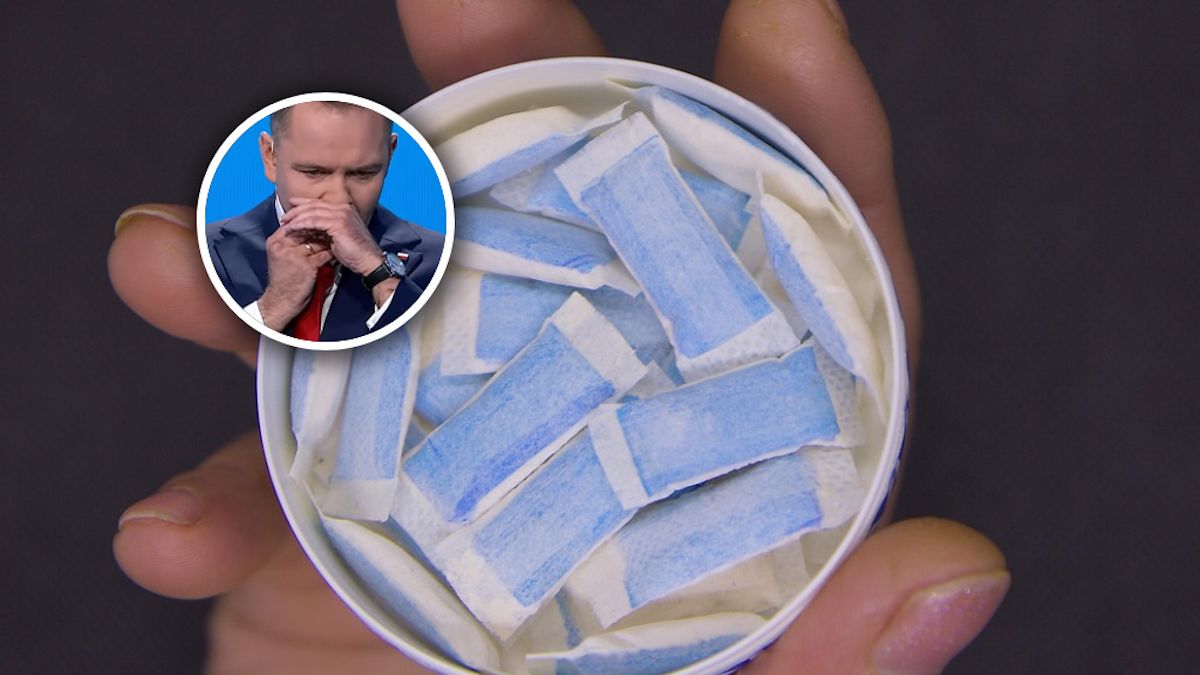 Guma, snus czy coś więcej? Gest Karola Nawrockiego podczas debaty