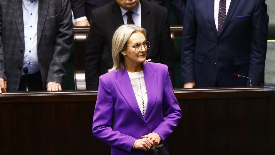 Anna Baluch podczas ślubowania.
