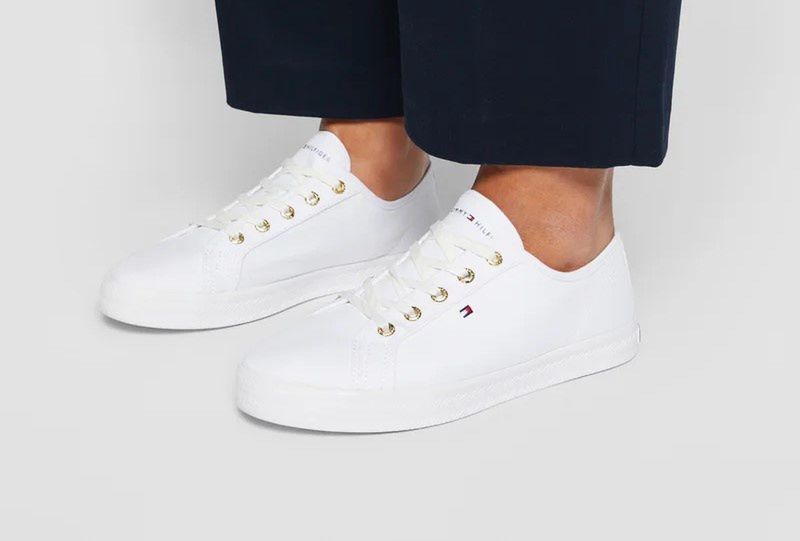 Białe trampki Tommy Hilfiger 